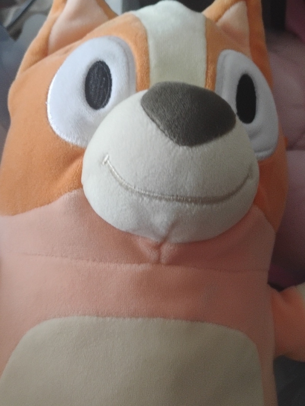 Plush - Orange & Cream Plush Squeaky Toy